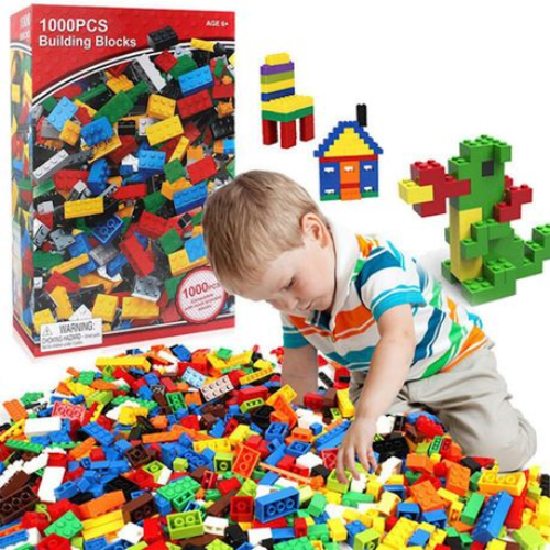 1000 Piece Building Blocks - Mega Cart