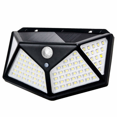 114 LED Solar Motion Sensor Wall Light - Waterproof & Bright - Mega Cart