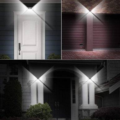 114 LED Solar Motion Sensor Wall Light - Waterproof & Bright - Mega Cart