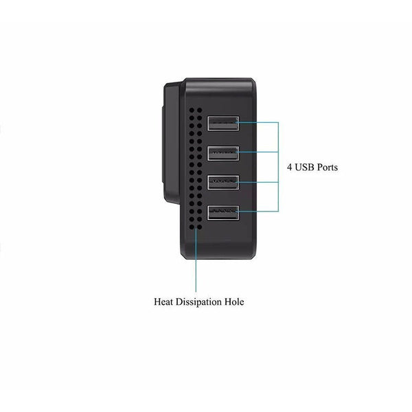 Car Power Inverter 12V to 220V with 4 USB Ports