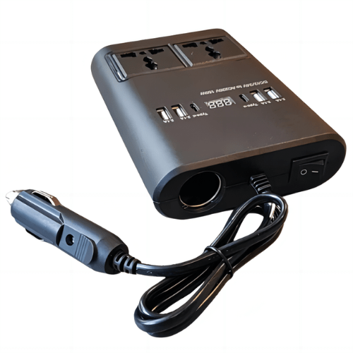 150W LED Display Type-C Port Car Power Inverter - Mega Cart