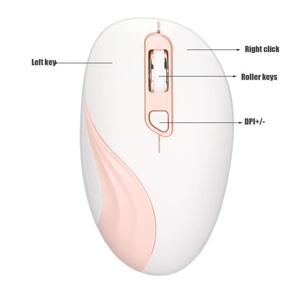 2.4G USB Wireless Optical Ergonomic Mouse - Mega Cart