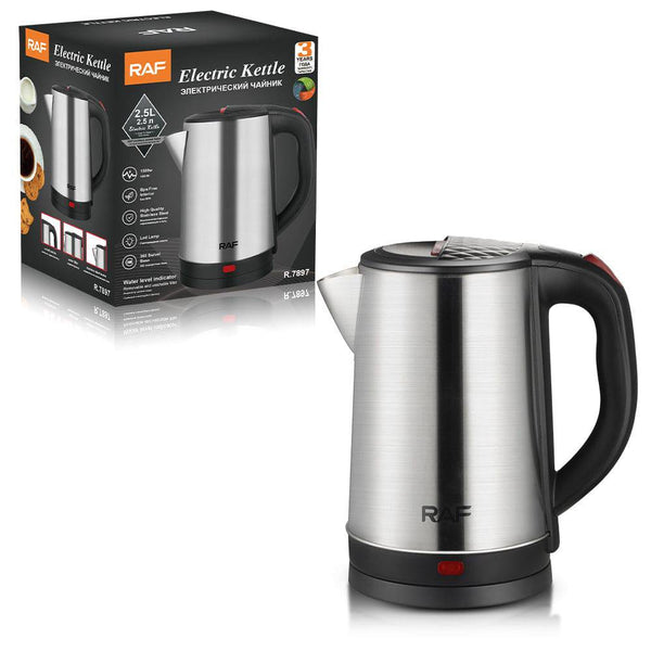 2.5L Electric Stainless Steel Kettle - Mega Cart