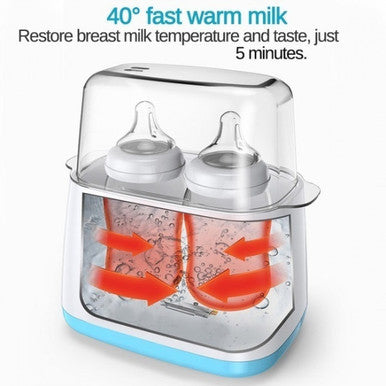 2-in-1 Baby Bottle Warmer & Steriliser with LED Display - Mega Cart