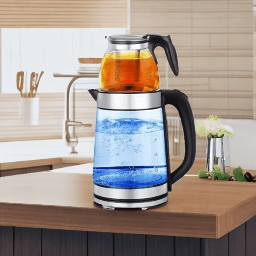 2-in-1 Multifunctional Electric Kettle with Teapot - Mega Cart