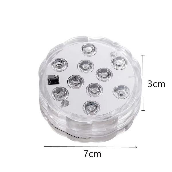 2 Pack Submersible LED Lights with Remote Control - Mega Cart