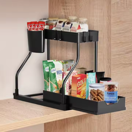 2-Tier Sliding Storage Rack - Mega Cart