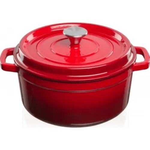 28cm Cast Iron Casserole Pot with Lid - Mega Cart