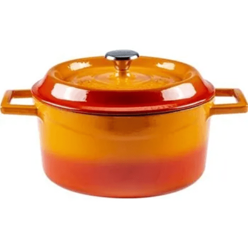 28cm Cast Iron Casserole Pot with Lid - Mega Cart