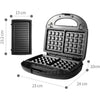 3-in-1 Non-stick Sandwich Maker with Removable Plates - Mega Cart