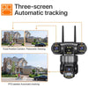 3-Lens Smart CCTV Camera with 4G Support - Mega Cart