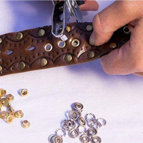 3 Pieces Leather Hole Punch & Grommet Setting Tool Kit - Mega Cart