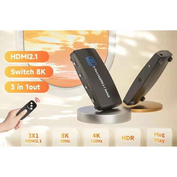 3-Port HDTV 2.1 Switch - Mega Cart