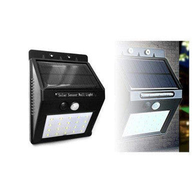 30 LED Solar-Powered Waterproof Wall Light with Smart Sensor - Mega Cart