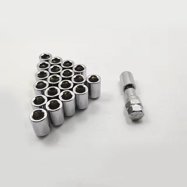 3cm Lug Nuts Set – 16PCS + Tuner Key, 12x1.5 & 12x1.25 - Mega Cart