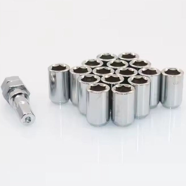 3cm Lug Nuts Set – 16PCS + Tuner Key, 12x1.5 & 12x1.25 - Mega Cart