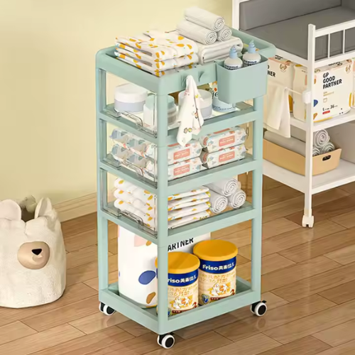 4-Layer Newborn Baby Storage Rack - Mega Cart