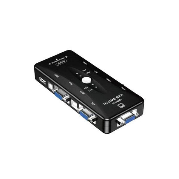 4-Port KVM Switch USB 2.0 Converter - Mega Cart