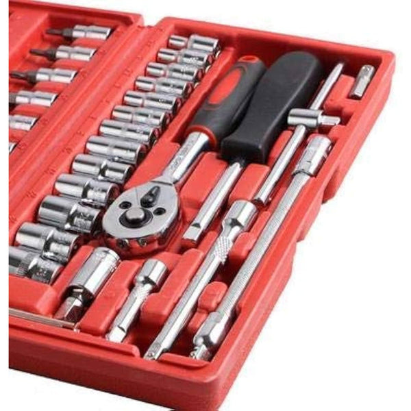 46-Piece Socket Set for Auto and Home Repairs - Mega Cart