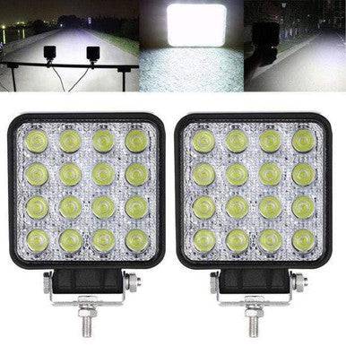 48W Super Bright Portable LED Spot Light - IP67 Waterproof - Mega Cart