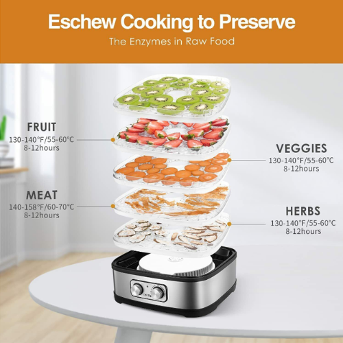 5-Tray Electric Food Dehydrator - Mega Cart