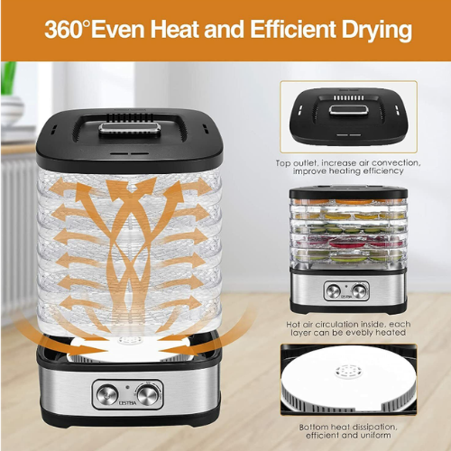 5-Tray Electric Food Dehydrator - Mega Cart