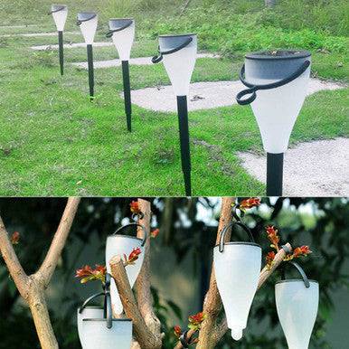 6 Piece Solar Powered Waterproof Outdoor Garden Lights - Mega Cart