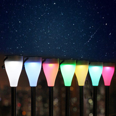 6 Piece Solar Powered Waterproof Outdoor Garden Lights - Mega Cart