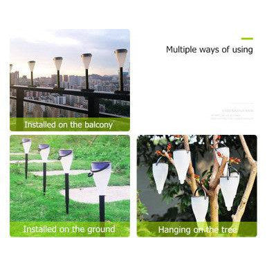 6 Piece Solar Powered Waterproof Outdoor Garden Lights - Mega Cart