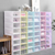 6 Piece Stackable Shoe Storage Boxes - Clear, Space-Saving Organiser - Mega Cart