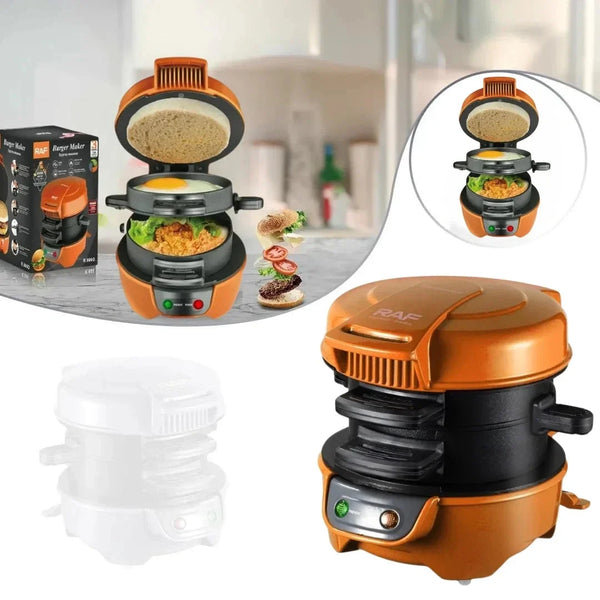 600W Non-stick Burger Maker - Mega Cart
