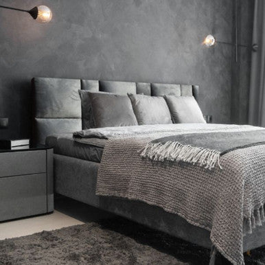 PrimeNest Tessa Plush Velvet Headboard - Modern Elegance for Bedrooms