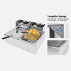 6L + 6L Stainless Steel Double Deep Fryer - Mega Cart