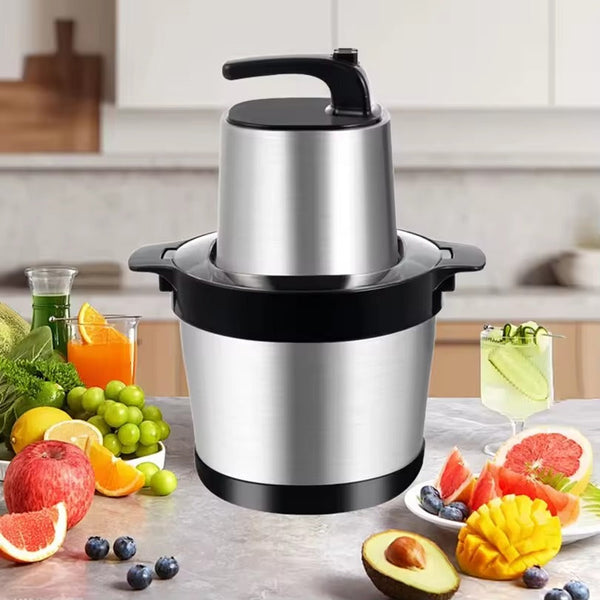 6L Food Processor with Stainless Steel Bowl - Mega Cart