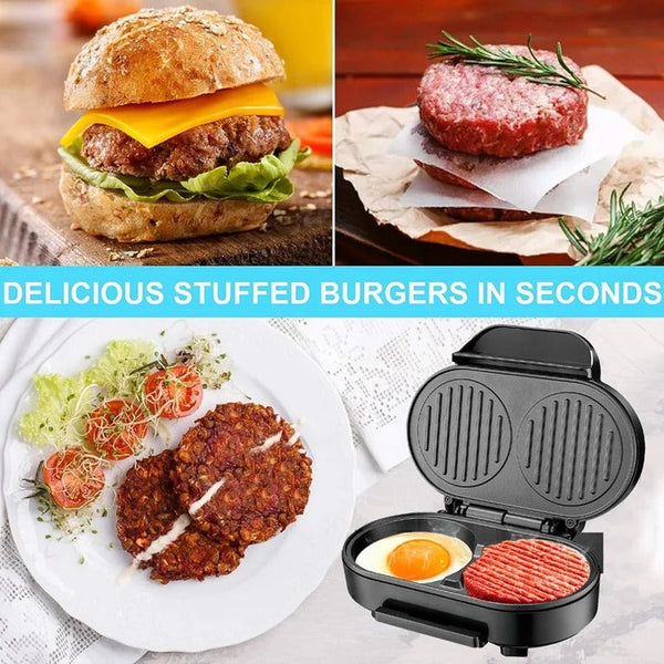 RAF Non-Stick Burger Grill 1000W