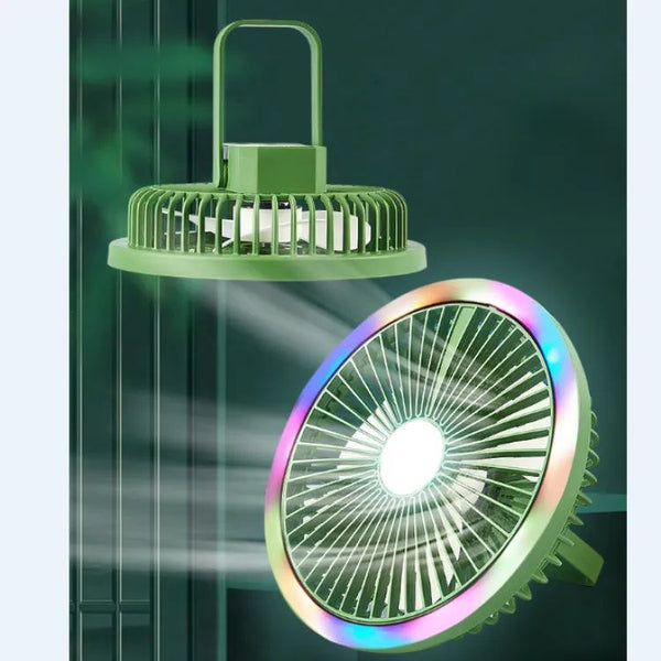 2-in-1 Fan and LED Light for Home or Travel