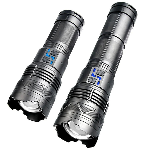 Tactical LED Flashlight with USB Charging - Mega Cart