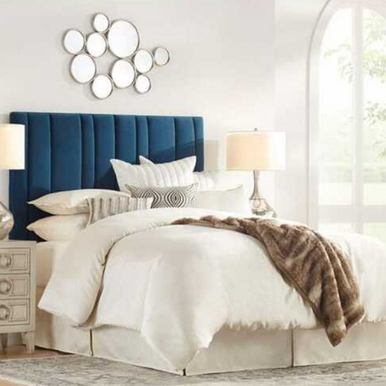 PrimeNest Elara Velvet Headboard - Contemporary Bedroom Elegance