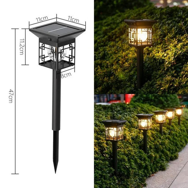 2-Pack Solar Garden Lights for Outdoors