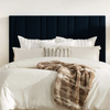 PrimeNest Elara Velvet Headboard - Contemporary Bedroom Elegance