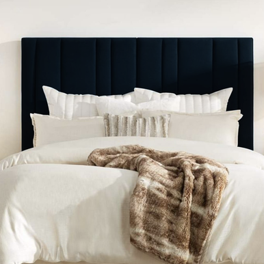 PrimeNest Elara Velvet Headboard - Contemporary Bedroom Elegance