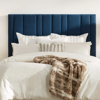 PrimeNest Elara Velvet Headboard - Contemporary Bedroom Elegance