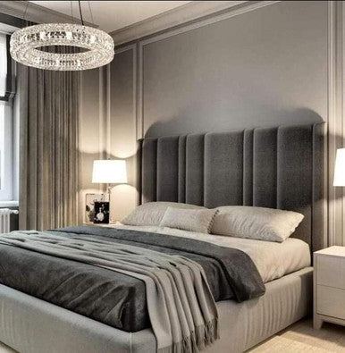 PrimeNest Elara Velvet Headboard - Contemporary Bedroom Elegance