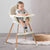 Adjustable Baby Dining High Chair with Safety Harness - Mega Cart