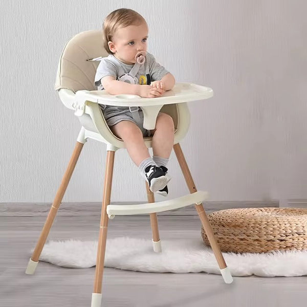 Adjustable Baby Dining High Chair with Safety Harness - Mega Cart
