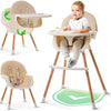 Adjustable Baby Dining High Chair with Safety Harness - Mega Cart