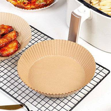 Air Fryer Non-Stick Disposable Cooking Paper Liners - 50 Pack - Mega Cart