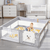 Baby Playpen with Safety Gate - Mega Cart