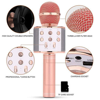 Bluetooth Wireless Karaoke Microphone with HiFi Speaker - Mega Cart