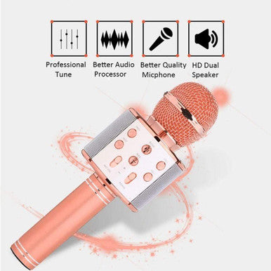 Bluetooth Wireless Karaoke Microphone with HiFi Speaker - Mega Cart